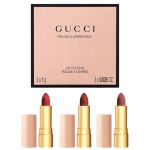 GUCCI Mini Matte Lipstick Set - Luxe 3-Piece Collection